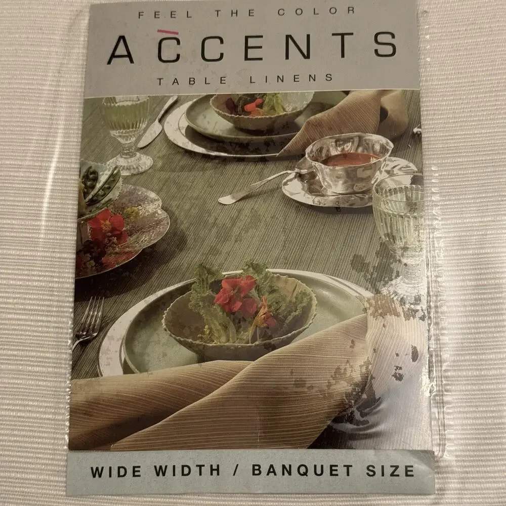 Accents Milk White 70 x 84 in. OBLONG Highly‎ Textured Tablecloth